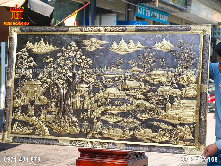 Đồng Hoàng Gia là địa chỉ chế tác tranh đồng quê bằng đồng uy tín